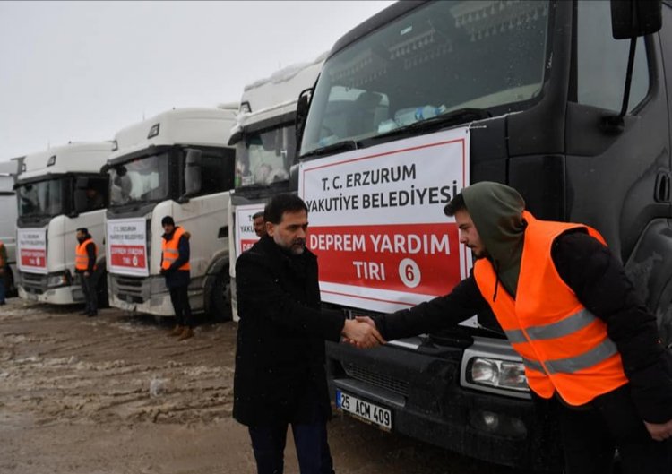 Yakutiye Belediyesi’nden Depremzedelere Yardım Eli