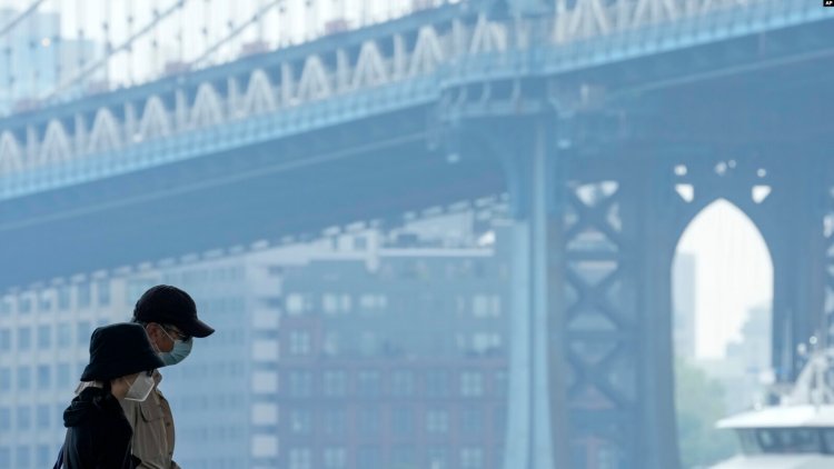 Kanada'daki orman yangınlarının ABD'de yarattığı hava kirliliği etkisini sürdürüyor