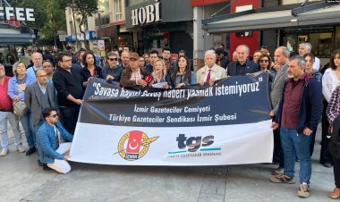 İzmirli gazetecilerden İsrail saldırılarına protesto