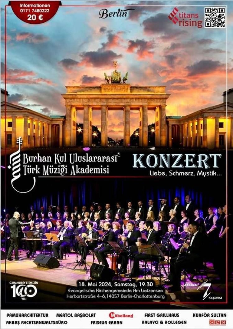 Berlin'de Türk Müziğinin Büyük Buluşması! 18 Mayıs'ta Unutulmaz Bir Konser Sizi Bekliyor.