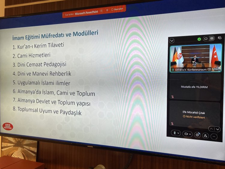 DİTİB Genel Başkanı Kuzey, çevrim içi toplantı ile “İmam Eğitimi Programı” tanıttı