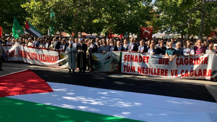 Hamas lideri Haniye suikastı Türkiye'de protesto edildi