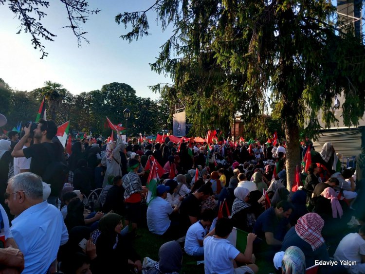 İstanbul’da Filistin’e Destek Eylemi: