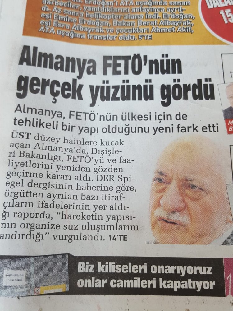 Der Spiegel’in  Fetullah Gülen Almanya  Yapılanmasının İfşası