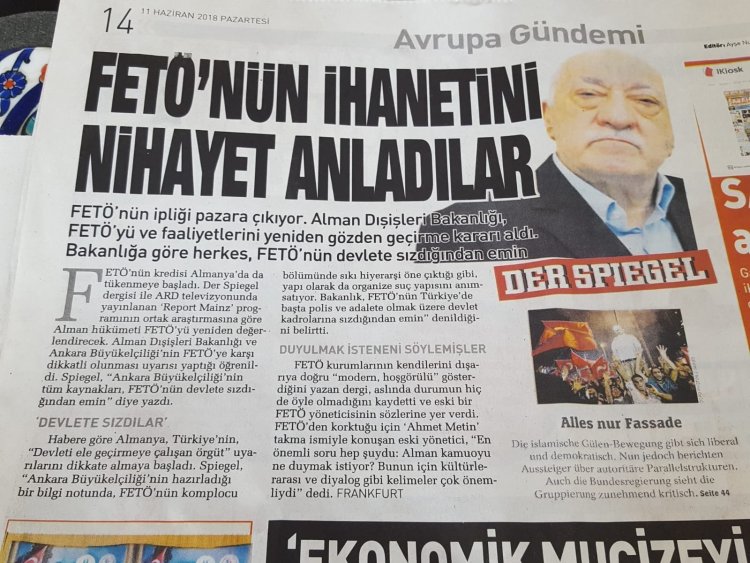Der Spiegel’in  Fetullah Gülen Almanya  Yapılanmasının İfşası