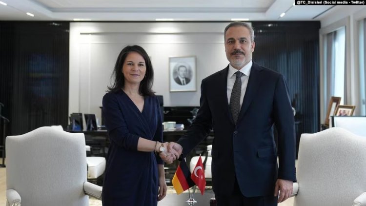 Almanya Dışişleri Bakanı Baerbock Ankara’da MİT Başkanı Kalın ve Dışişleri Bakanı Fidan ile görüştü