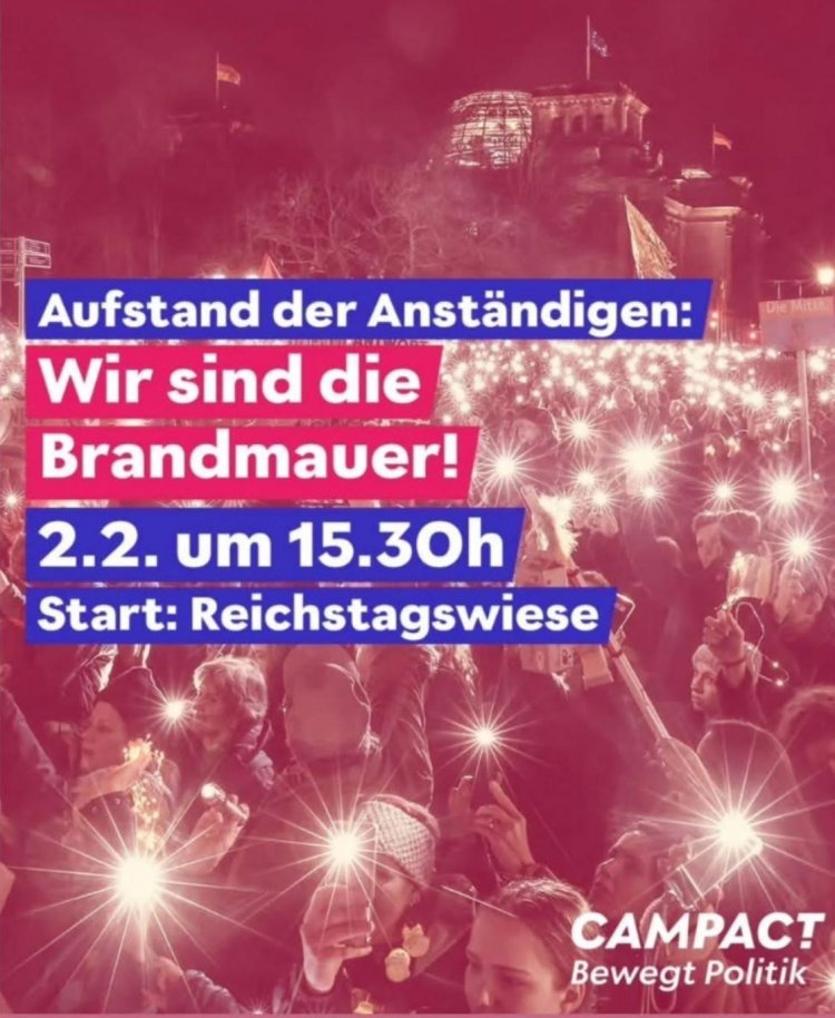 Berlin’de Göç ve Demokrasi İçin Protesto: “Almanya’nın Geleceği Tehlikede”