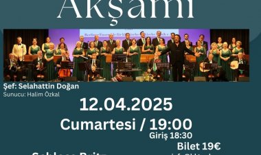 Berlin’de Baharın Ezgileri: Klasik Türk Müziği Konseri 12 Nisan’da