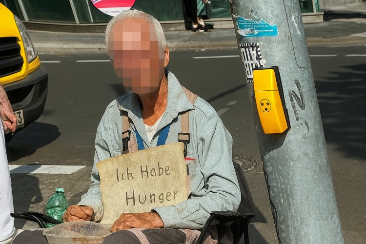 Berlin’in göbeğinde… Açım diyor!