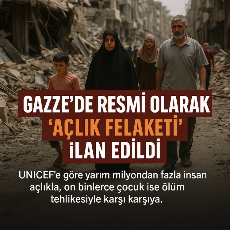 Gazze’de resmî olarak “açlık felaketi” ilan edildi