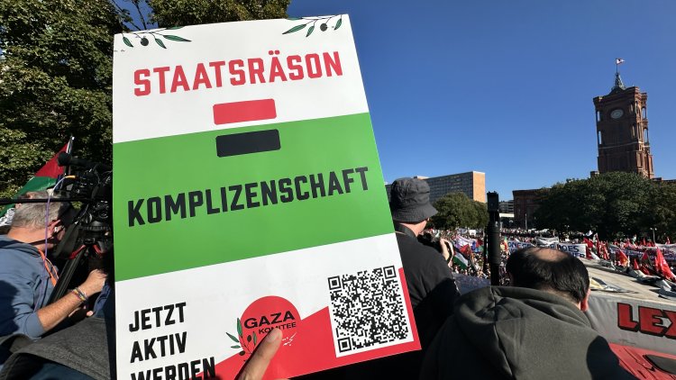 Berlin’de Gazze için büyük miting