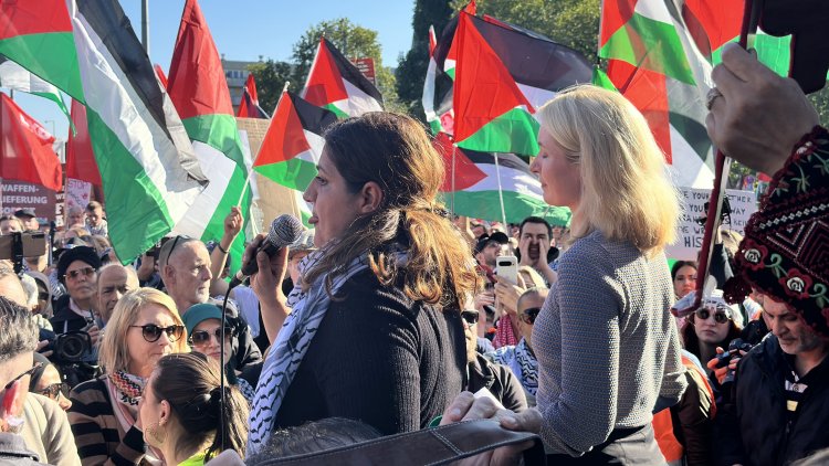 Berlin’de Gazze için büyük miting