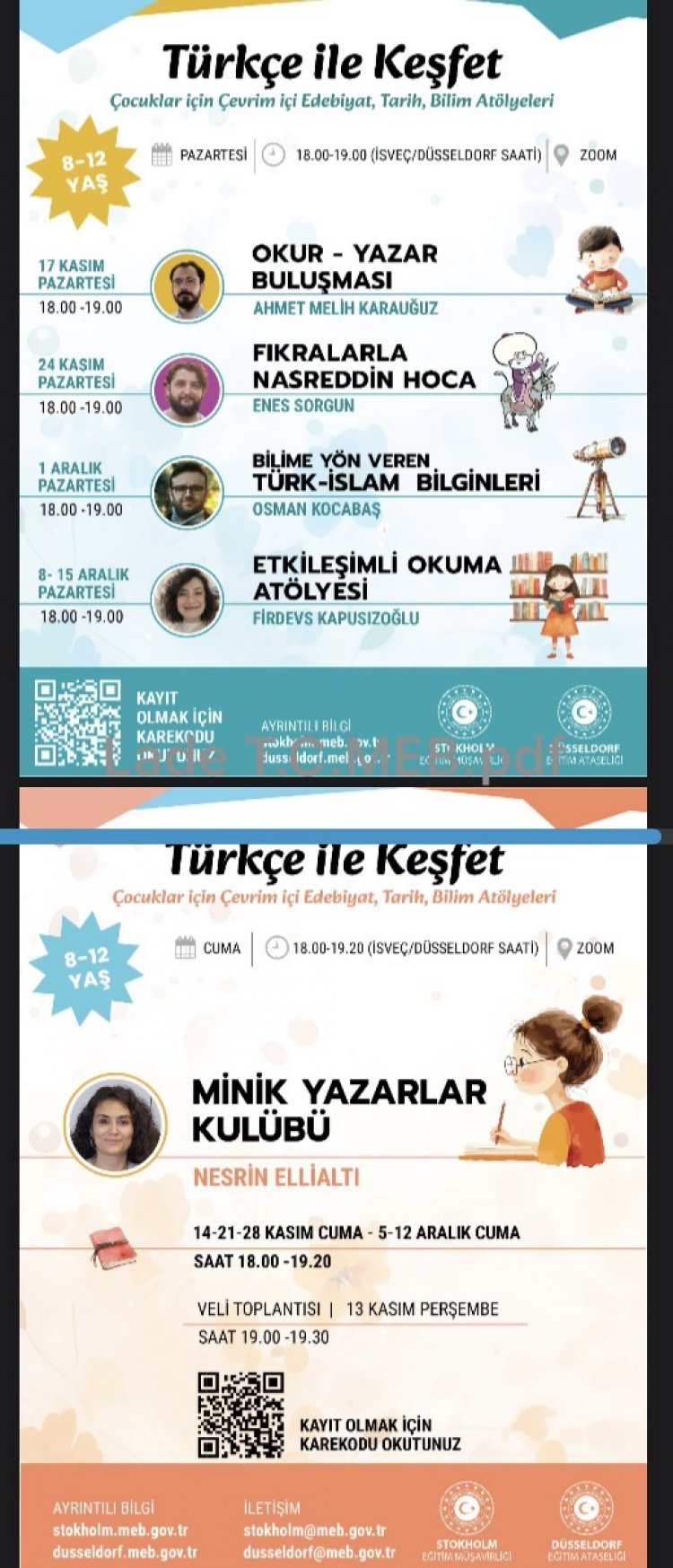 Yurt Dışındaki Çocuklar İçin “Türkçe ile Keşfet” Atölyeleri Başlıyor