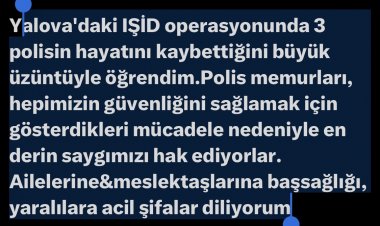 Almanya’nın Ankara Büyükelçiliği’nden Yalova’daki IŞİD operasyonuna taziye mesajı