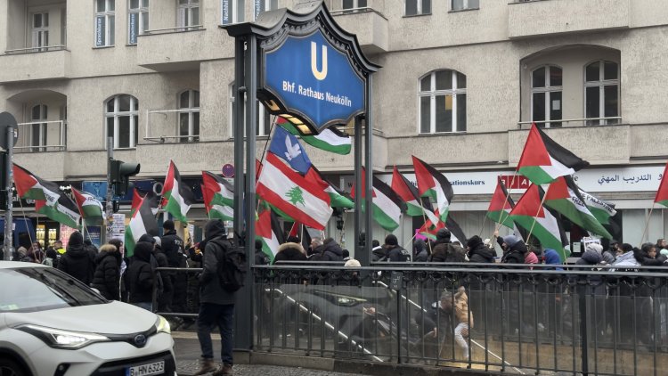 Neukölln’de yılın son İsrail karşıtı protestosu: Tepkiler yıl boyunca sürdü