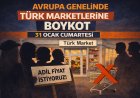 Avrupa’da Türk Marketlerine Boykot Büyüyor