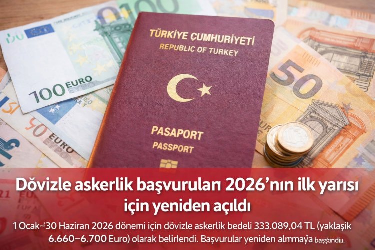 Dövizle askerlik başvuruları 2026’nın ilk yarısı için yeniden açıldı
