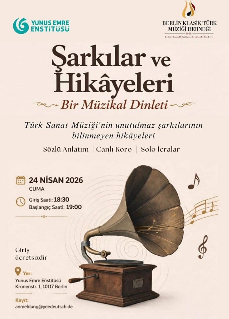 Berlin’de “Şarkılar ve Hikâyeleri” programına yoğun ilgi