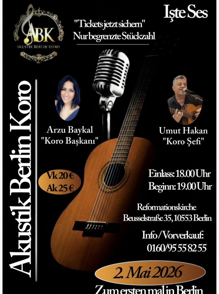 Akustik Berlin Koro ilk kez Berlin’de sahne alıyor