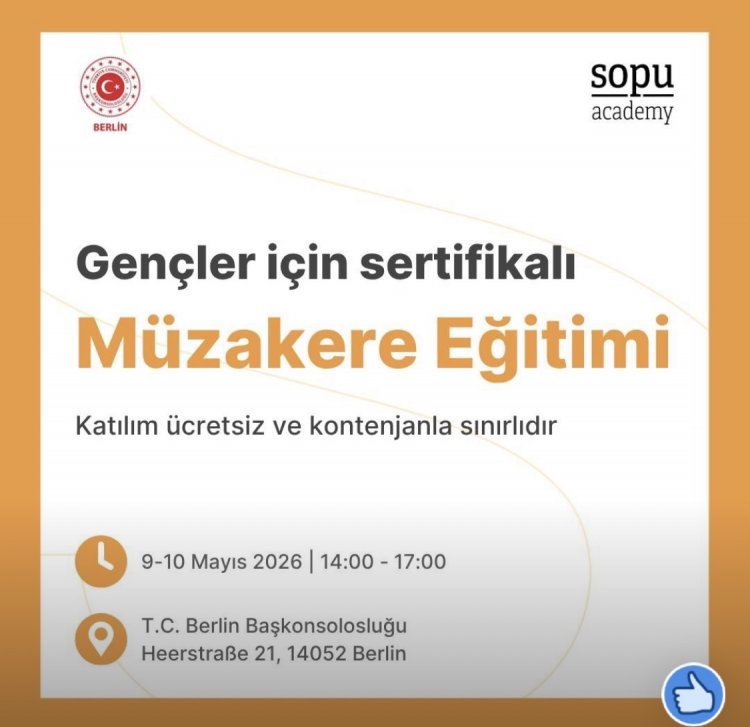 Berlin’de gençlere yönelik müzakere eğitimi düzenleniyor
