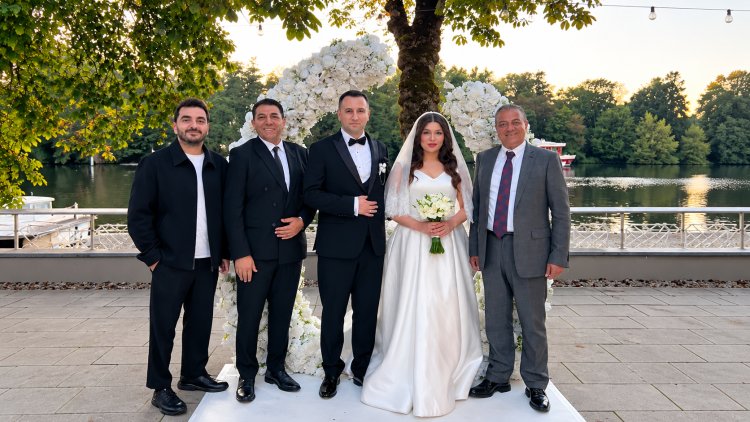 Berlin’de görkemli düğün: Aleyna ile Volkan dünyaevine girdi