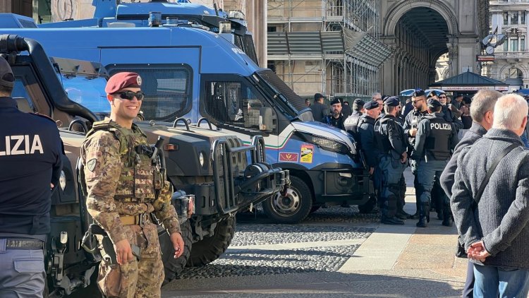 İtalya'da olağanüstü güvenlik önlemi: Askerler sokakta, Milano'da gösterilere yasak!
